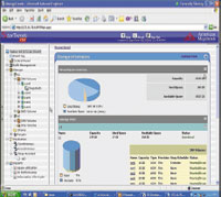 Рисунок 2. Одним взглядом: наглядное представление сети хранения данных облегчает управление.