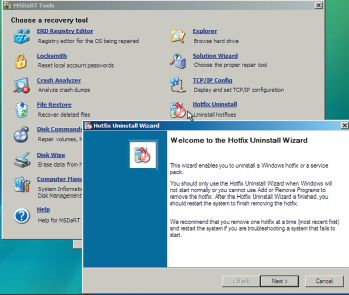 Утилита Hotfix Uninstall