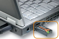 Рис. 2. Bluetooth-адаптер DBT-120 компании D-Link расширяет беспроводные возможности системы