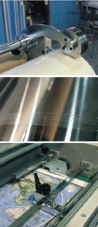 С помощью блока из трёх дисковых ножей на край плёнки наносятся микропроколы, по одному из которых будет разрываться плёночное полотно. Дополнительный нож на выходе увеличивает количество проколов при большой толщине или высокой прочности плёнки