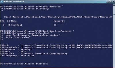 Экран 7. Создание раздела реестра