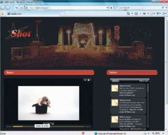 Результат создания веб-страницы с помощью Expression Design + Expression Web