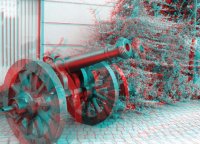 Изображение станет трехмерным, если надеть анаглифические очки