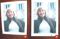 Рис. 4. (a) Изображение с оптическим искажением и (b) изображение после применения инструментария «Перспектива» и  фильтра «Исправить искажения оптики»