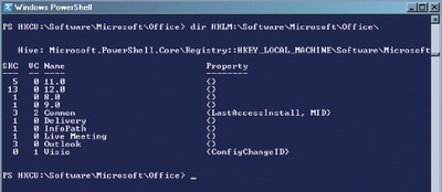 Экран 5. Получение данных реестра для локальной машины