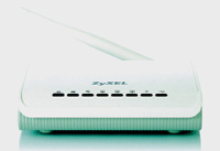 Internet-центр ZyXel NBG 3185 умеет передавать данные по бытовой электропроводке