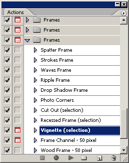Рис. 6. Панель Actions Рис. 6. Панель Actions