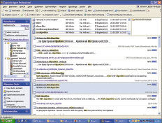 Рисунок 1. Даже Web демонстрирует, насколько интенсивно исследуется алгоритм RSA: в результате быстрого поиска при помощи поисковой метамашины число ссылок на страницы высших школ и лабораторий превышает среднестатистическое значение.