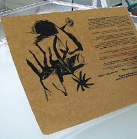 Лист меню на крафт-бумаге выглядит очень стильно