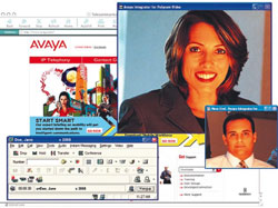 Интерфейс видеосвязи в программном телефоне Avaya IP Softphone