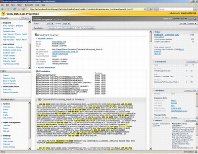 Vontu может обнаружить лишние данные на портале SharePoint и корректно обработать инцидент  Vontu может обнаружить лишние данные на портале SharePoint и корректно обработать инцидент
