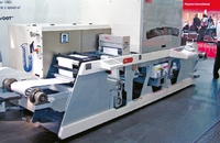 Стенд Xaar. Макс. скорость печати 4-цветного модуля Nilpeter Caslon — 50,7 м/мин при разрешении 180в360 dpi