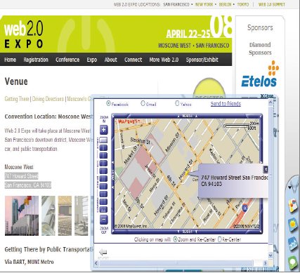 Если в процессе просмотра Web-страниц вам встретится адрес, который хотелось бы увидеть на карте, выделите его и щелкните мышью на пиктограмме MapQuest