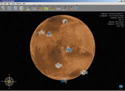 Nasa World Wind: реконструкция поверхности Марса