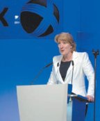 На пресс-конференции в первый день выставки генеральный директор Xerox Энн Малкахи заявила: 