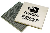 GeForce GTX 280 станет самым большим графическим процессором из всех, которые когда-либо создавала nVidia; в нем 1,4 млрд транзисторов, а вычислительная мощность достигает 933 GFLOPS  GeForce GTX 280 станет самым большим графическим процессором из всех, которые когда-либо создавала nVidia; в нем 1,4 млрд транзисторов, а вычислительная мощность достигает 933 GFLOPS