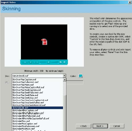 Рис. 4. Диалоговое окно Skinning 