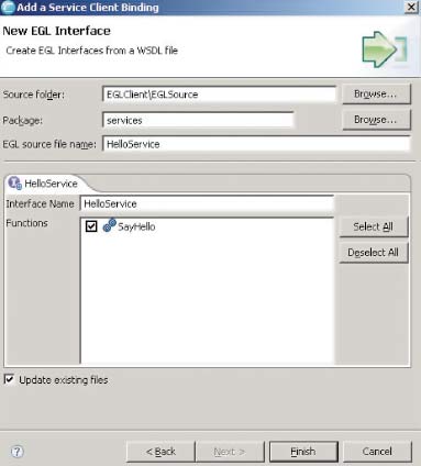 Первая программа на EGL — Web-сервис, выводящий традиционное hello, world