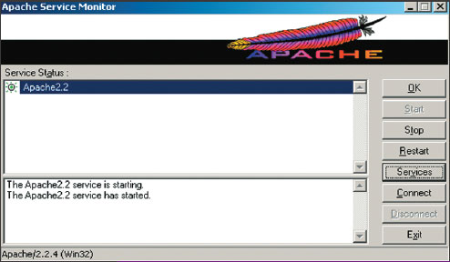 Экран 2. ApacheMonitor