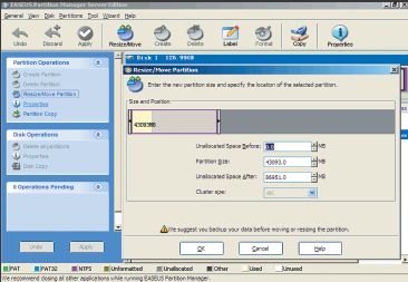 Менеджер разделов EASEUS Partition Manager