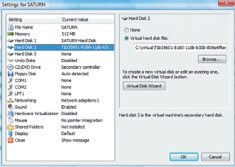 Экран 3. Параметры создаваемой виртуальной среды