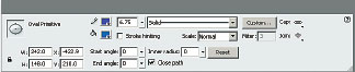 Рис. 6. Панель Properties инструмента Oval Primitive