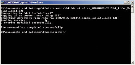 Рисунок 6. Только после завершающего воссоздания обратной ссылки учетная запись восстанавливается корректно.