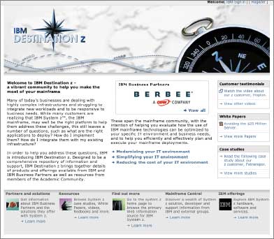 Новый Web-сайт, созданный как онлайновое сообщество пользователей, системных интеграторов, разработчиков программ и научных учреждений, призван помочь корпорации IBM в борьбе с HP и Sun Microsystems за клиентов из быстрорастущего сектора малого и среднего бизнеса