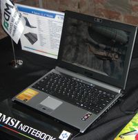 Среди компьютеров MSI на базе новой платформы — 12,1-дюймовый ноутбук PX210 