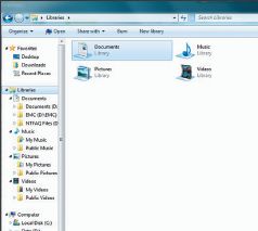 Типы библиотек в Windows 7