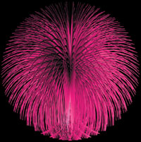 Рис. 5. Выдавливание сегментов шара, когда их количество равно 48