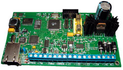 Приемно-контрольная IP-панель Titan-4 позволяет передавать по протоколу TCP-IP информацию о событиях на охраняемом объекте