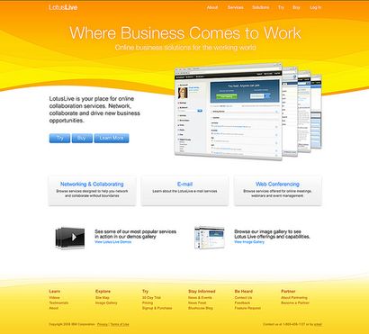 LotusLive представляет собой интегрированный набор сервисов социальных сетей и средств организации взаимодействия, предназначенных для бизнес-пользователей