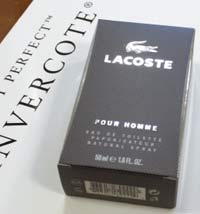 Lacosteникогда не меняет дизайн упаковки, поэтому для неё отлично подходит 