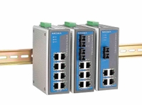 Рисунок 2. Типичный промышленный коммутатор имеет конструкцию корпуса с креплением на рейку DIN и предусматривает защиту от пыли 