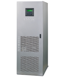 Рисунок 7. Система Socomec Sicon UPS VSS+dc смонтирована в шкафу 63х83х180 см весом 590 кг, где размещаются модули управления, магнитной левитации, преобразователя и маховика. Маховик системы VSS+dc от Socomec Sicon изготовлен из пропитанной эпоксидной смолой углеродной нити и не подвержен разрушению. Включение маховика в параллельную работу с аккумуляторами позволяет эксплуатировать последние в щадящем режиме и значительно увеличить срок их службы.