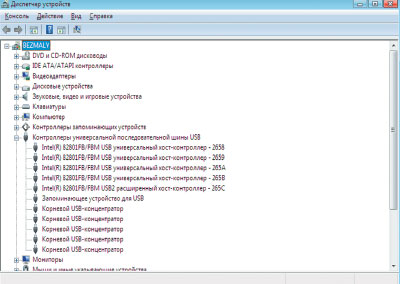 Экран 2. Диспетчер устройств