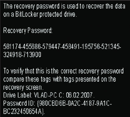 Экран 13. Идентификатор пароля при блокировке компьютера