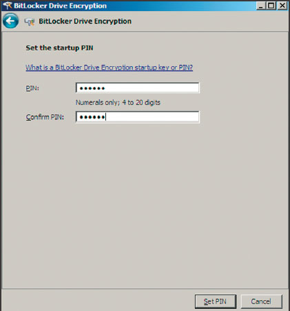 Экран 7. Задание PIN-кода