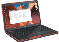 Клавиатурная панель черная, «под карбон», с красной вставкой по периметру. Места под запястья комфортные, да и отпечатков пальцев на них не остается.