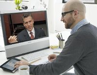 Рисунок 4. Персональные ВКС-терминалы EX90 — эта одна из последних разработок компании Tandberg, которую она позиционирует как систему «персонального телеприсутствия».