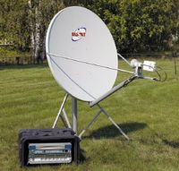 Рисунок 5. Терминал LinkStar c компактной антенной и ручным наведением (Источник: «РуСат»).