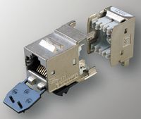 Рисунок 4. Гнездовой модуль AMP-TWIST-6<sub>A</sub>S Категории 6<sub>A</sub> AMP Netconnect.