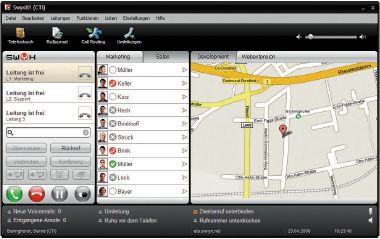 Рисунок 1. Расширения Web в программных телефонах позволяют быстро и легко наращивать функциональность важных корпоративных приложений.