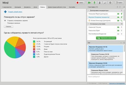 Mind автоматически напомнит о видеовстрече