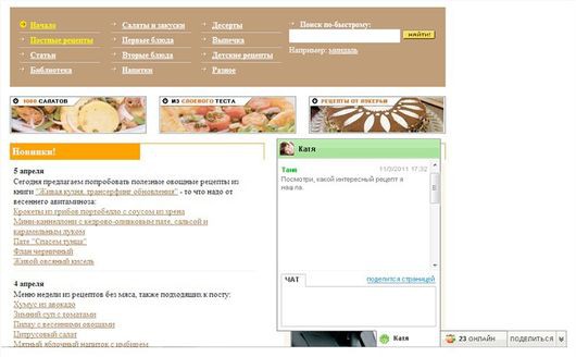 Внедренный модуль ICQ позволяет посетителям веб-ресурса обсуждать его страницы с друзьями