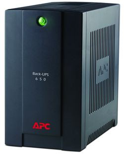 Источник бесперебойного питания APC Back-UPS 650 на данный момент самый мощный в линейке. Он снабжен как стабилизатором напряжения, так и евророзетками.