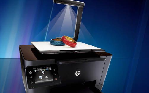 Технология сканирования трехмерных объектов HP TopShot Scanning преобразовывает шесть различных изображений, полученных при сканировании, в единое 3D-изображение
