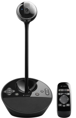 Камера ConferenceCam выполнена в виде шара, который можно установить на основание или приподнять на уровень глаз на компактном штативе