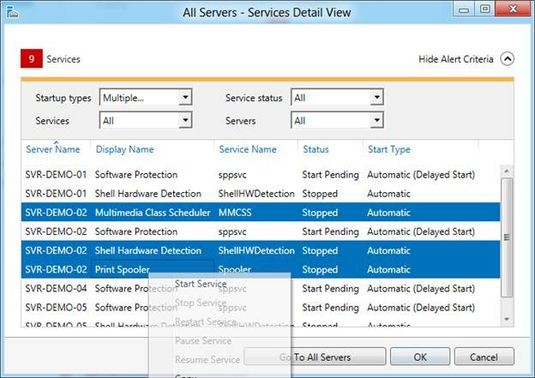 Server Manager одновременно управляет сразу несколькими серверами